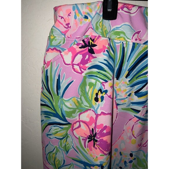 LILLY PULITZER SIZE 16 LUXLETIC MONICA SKORT FLOWERS & FRIENDS UPF 50+ HTF - Picture 2 of 11
